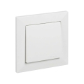 Legrand - Enpolet afbryder nr. 1 med ramme SUNO hvid