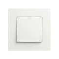 Legrand - Enpolet trykknap nr. 1/0 med ramme NILOE STEP hvid