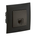 Legrand - Ethernet-udtag RJ45 med NILOE-ramme, sort