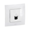 Legrand - Ethernetudtag RJ45 med ramme NILOE hvid