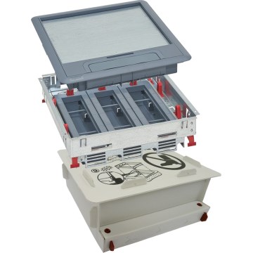 LEGRAND - Gulvboks til beton 24 moduler (12 enheder 45x45)
