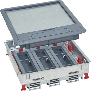 LEGRAND - Gulvboks til dobbelte gulve 24 moduler (12 enheder 45x45)