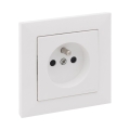 Legrand - Hvid stikkontakt til hjemmet med ramme SUNO 250V
