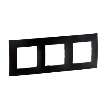 Legrand - NILOE tredelt ramme, sort