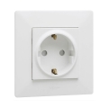 Legrand - SCHUKO-stikkontakt til hjemmet med ramme NILOE STEP 250V hvid