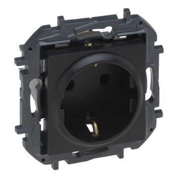 Legrand - SCHUKO-stikkontakt til hjemmet uden ramme 250V/16A NILOE STEP, sort