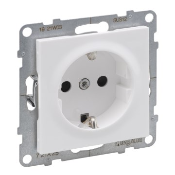 Legrand - Stikkontakt til hjemmet SCHUKO uden ramme SUNO 250V hvid