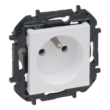 Legrand - Stikkontakt til husholdningsbrug uden ramme 250V/16A NILOE STEP hvid