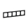 Legrand - SUNO-ramme til 5 moduler, sort