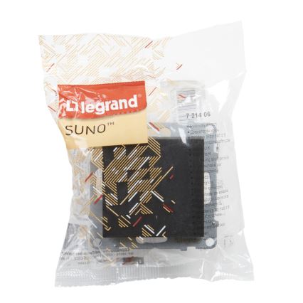 Legrand - Trappeafbryder č. 6 uden ramme SUNO sort