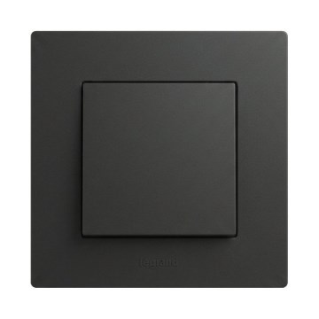 Legrand - Trappeafbryder nr. 6 med ramme NILOE STEP, sort