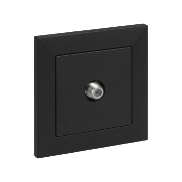 Legrand - TV-stik med ramme SUNO sort