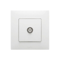 Legrand - TV-udtag med ramme NILOE hvid