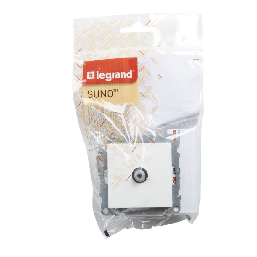 Legrand - TV-udtag uden ramme SUNO hvid