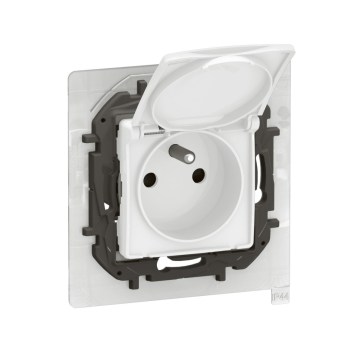 Legrand - Udendørs husholdningsstikkontakt uden ramme NILOE 250V IP44 hvid