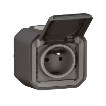 Legrand - Udendørs stikkontakt PLEXO 250V IP55 antracit
