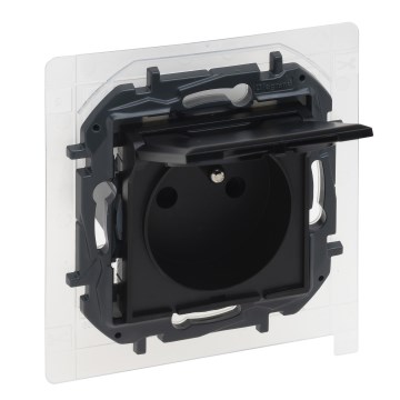 Legrand - Udendørs stikkontakt til bolig uden ramme NILOE STEP 250V IP44 sort