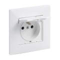 Legrand - Udendørs stikkontakt til hjemmet med ramme NILOE STEP 250V IP44 hvid