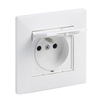 Legrand - Udendørs stikkontakt til hjemmet med ramme NILOE STEP 250V IP44 hvid