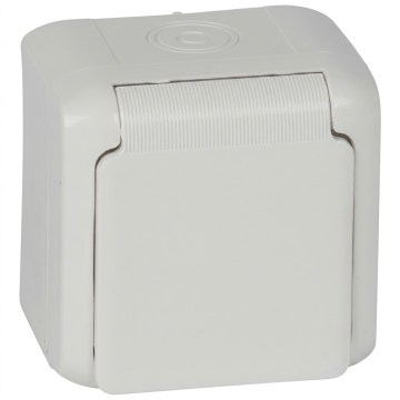 Legrand - Vægmonteret stikkontakt FORIX 250V IP44 hvid