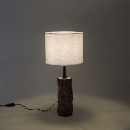 Leuchten Direkt 11233-79 - Bordlampe BARK 1xE27/40W/230V træ