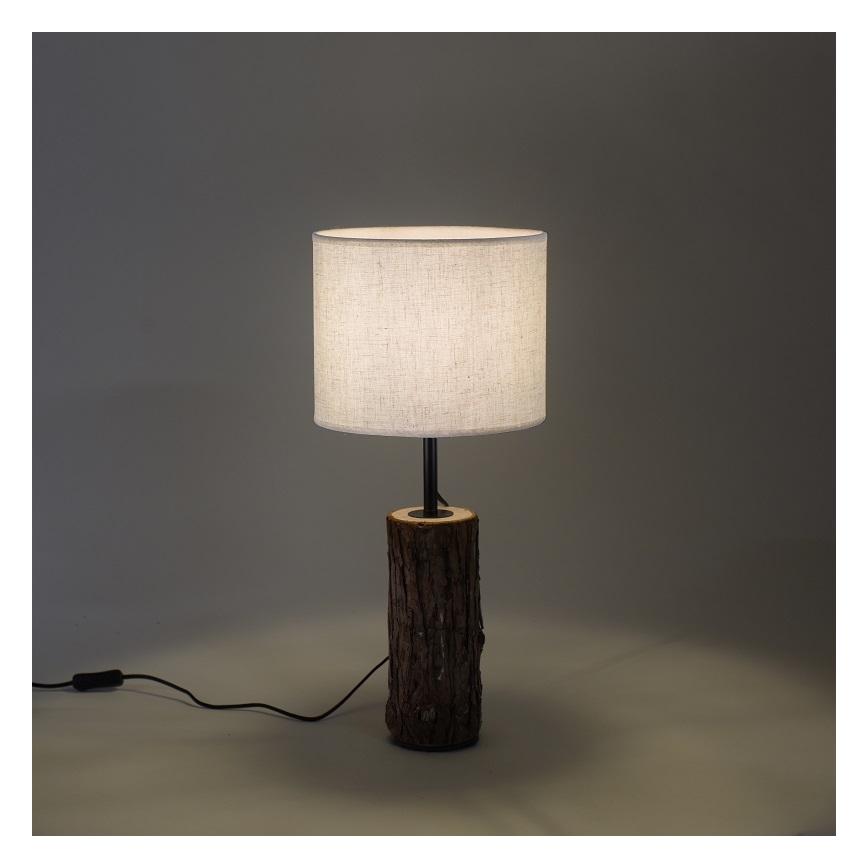 Leuchten Direkt 11233-79 - Bordlampe BARK 1xE27/40W/230V træ