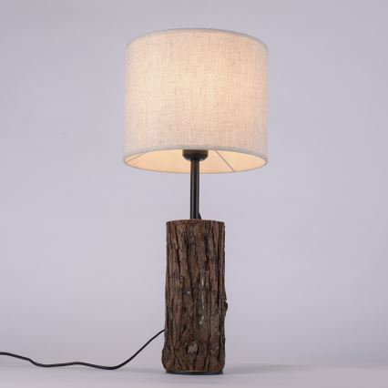 Leuchten Direkt 11233-79 - Bordlampe BARK 1xE27/40W/230V træ