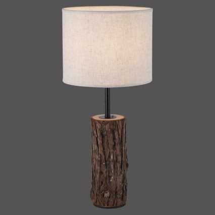 Leuchten Direkt 11233-79 - Bordlampe BARK 1xE27/40W/230V træ