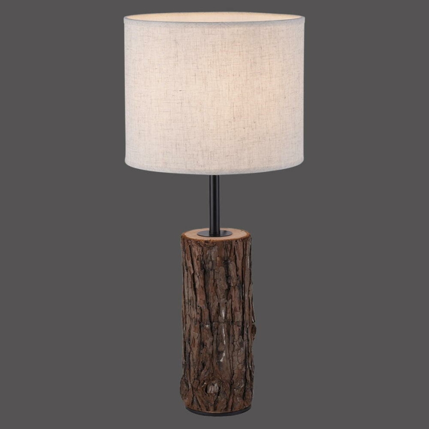 Leuchten Direkt 11233-79 - Bordlampe BARK 1xE27/40W/230V træ