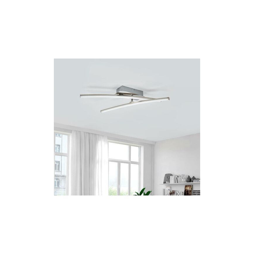 Leuchten Direkt 11270-55 - LED loftlampe SIMON 2xLED/5W/230V mat krom