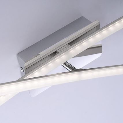 Leuchten Direkt 11272-55 - LED loftlampe SIMON 2xLED/8W/230V mat krom