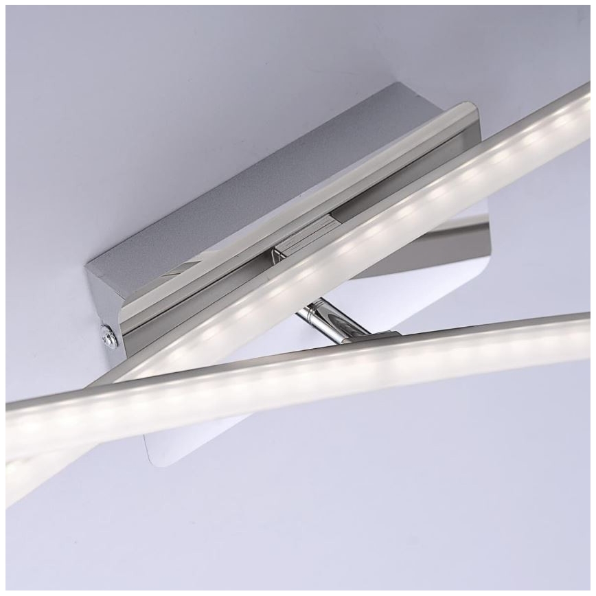 Leuchten Direkt 11272-55 - LED loftlampe SIMON 2xLED/8W/230V mat krom