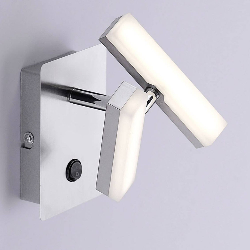 Leuchten Direkt 11276-55 - LED vægspot RICO 2xLED/2W/230V