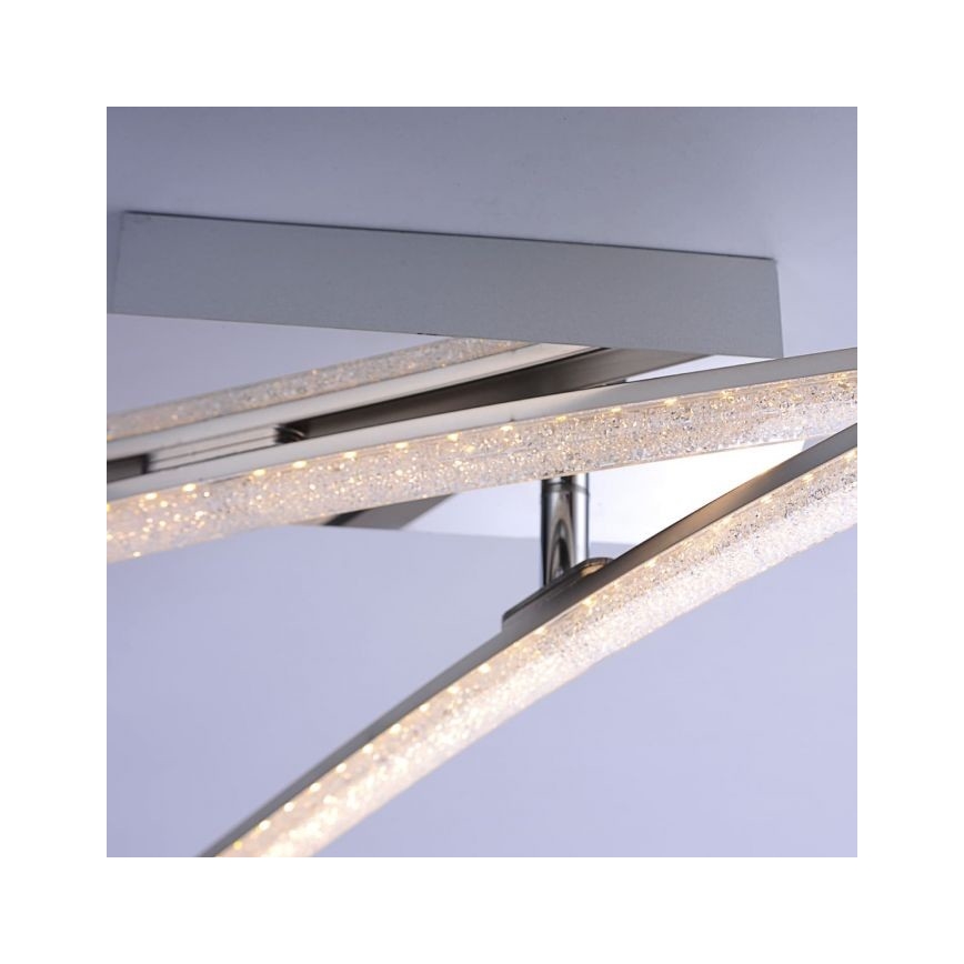 Leuchten Direkt 11290-17 - LED loftlampe SIMON 2xLED/5W/230V skinnende krom