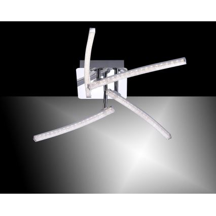 Leuchten Direkt 11291-17 - LED loftlampe SIMON 4xLED/3W/230V skinnende krom