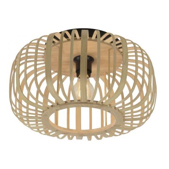 Leuchten Direkt 11412-79 - Loftlampe RACOON 1xE27/40W/230V diameter 40 cm bambus