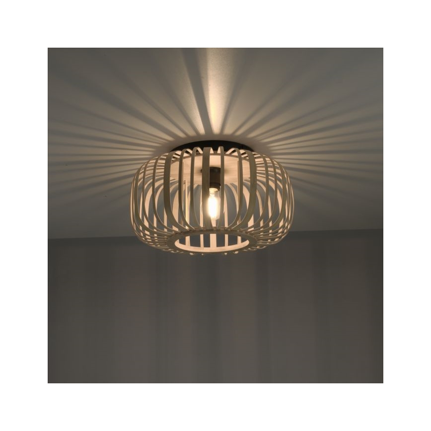 Leuchten Direkt 11412-79 - Loftlampe RACOON 1xE27/40W/230V diameter 40 cm bambus