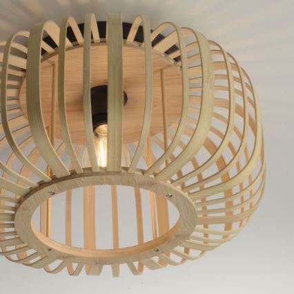Leuchten Direkt 11412-79 - Loftlampe RACOON 1xE27/40W/230V diameter 40 cm bambus