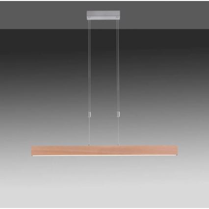 Leuchten Direkt 11420-78 - LED-pendel AMANDA på kabel LED/30W/230V 2700-5000K 110 cm brun