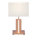 Leuchten Direkt 11421-78 - Dæmpbar LED-bordlampe AMANDA 1xE27/40W/230V + LED/5W
