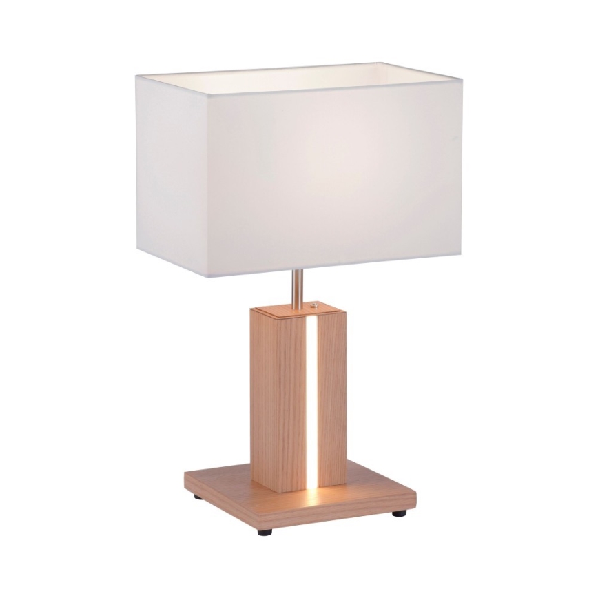 Leuchten Direkt 11421-78 - Dæmpbar LED-bordlampe AMANDA 1xE27/40W/230V + LED/5W