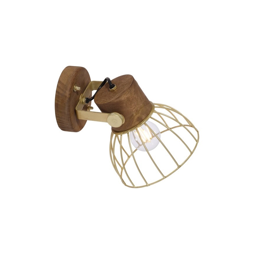 Leuchten Direkt 11486-60 - Vægspot ALAMI 1xE27/25W/230V mangotræ