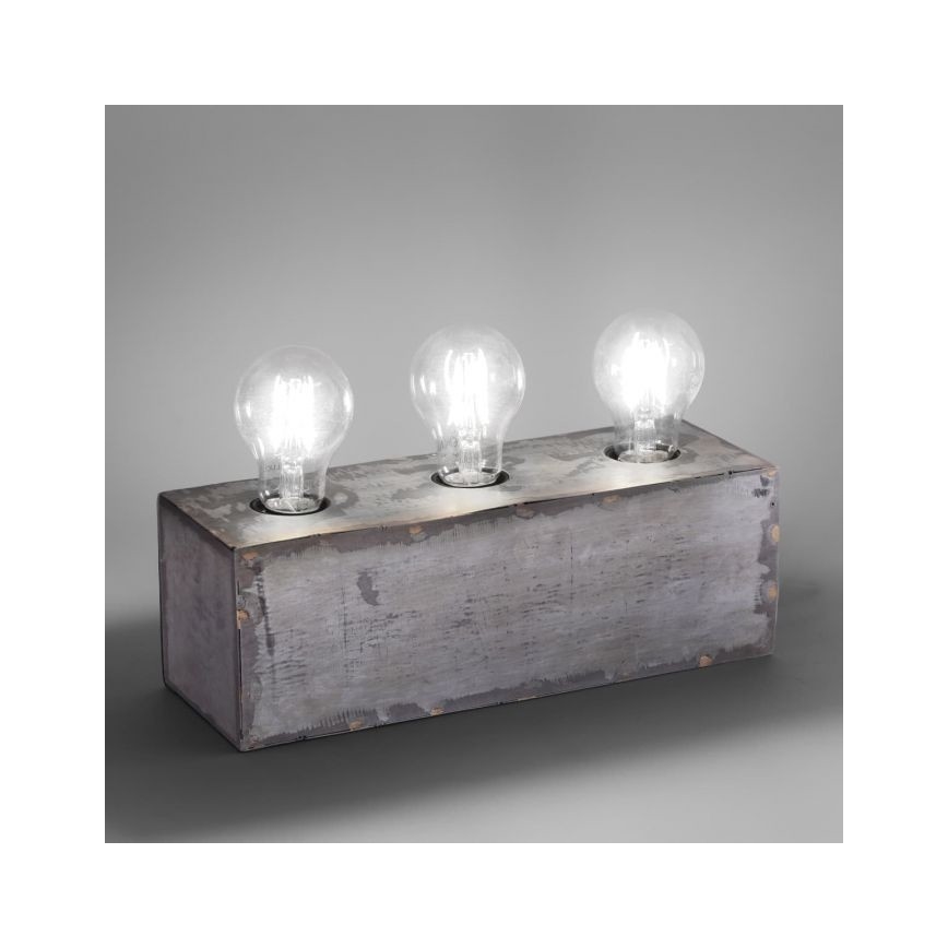 Leuchten Direkt 11498-77 - Bordlampe SAMIA 3xE27/25W/230V