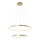 Leuchten Direkt 11525-12 - LED lysekrone i snor CIRCLE LED/18,5W/230V + LED/23,5W