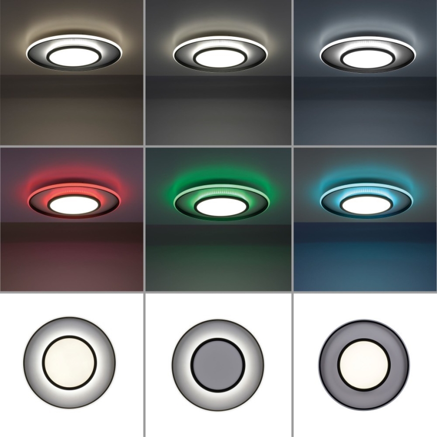 Leuchten Direkt 11627-18 - LED lampe dæmpbar RGB-farver ARENDA LED/31W/230V 2700-5000K + fjernbetjening
