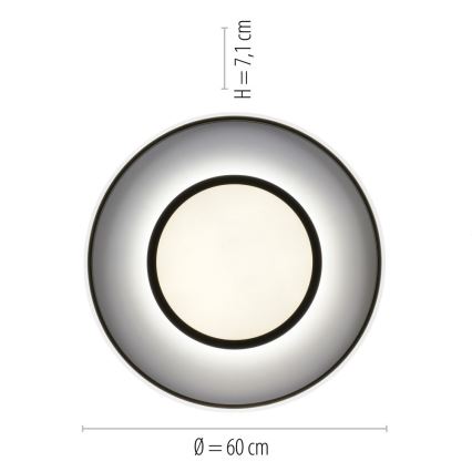 Leuchten Direkt 11627-18 - LED lampe dæmpbar RGB-farver ARENDA LED/31W/230V 2700-5000K + fjernbetjening