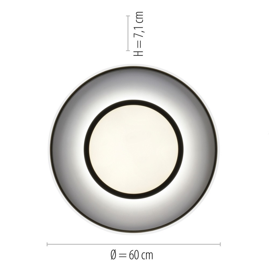 Leuchten Direkt 11627-18 - LED lampe dæmpbar RGB-farver ARENDA LED/31W/230V 2700-5000K + fjernbetjening