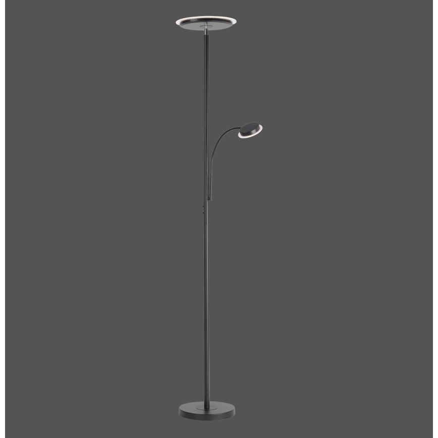 Leuchten Direkt 11709-18 - LED gulvlampe dæmpbar HANS LED/22W/230V + LED/4W