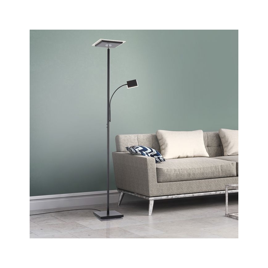 Leuchten Direkt 11710-18 - LED gulvlampe dæmpbar HANS LED/21,5W/230V + LED/4W