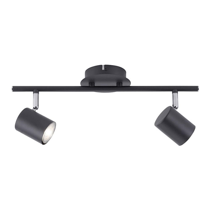 Leuchten Direkt 11942-13 - LED spotlampe TARIK 2xGU10/5W/230V antracitgrå